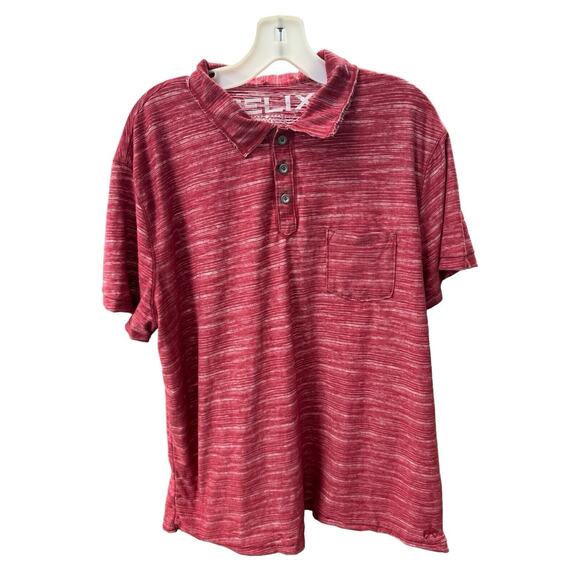 Helix Red Polo Collared Shirt Size XXL RN 73277 - Picture 1 of 4